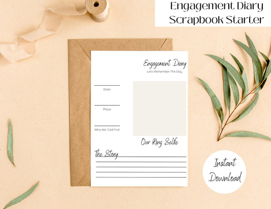 Engagement Diary Scrapbook Pages!