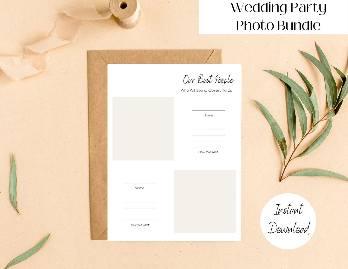 Wedding Party Scrapbook Bundle